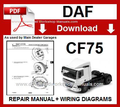 daf cf75 workshop repair manual